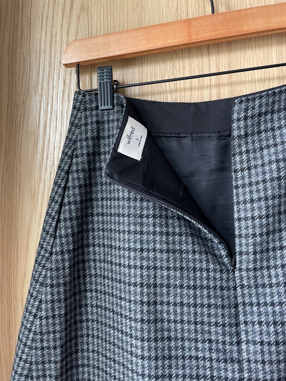 Aritzia Wilfred Plaid Mini Skirt - Size 0 - Picture 3 of 7